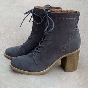 Indigo Rd. Fabre Microsuede Heeled Boots Sz 8.5